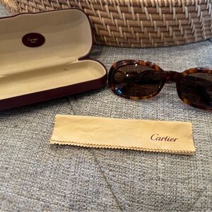 Cartier Vintage Tortoise Frame Sunglasses *Lens need to be replaced*.